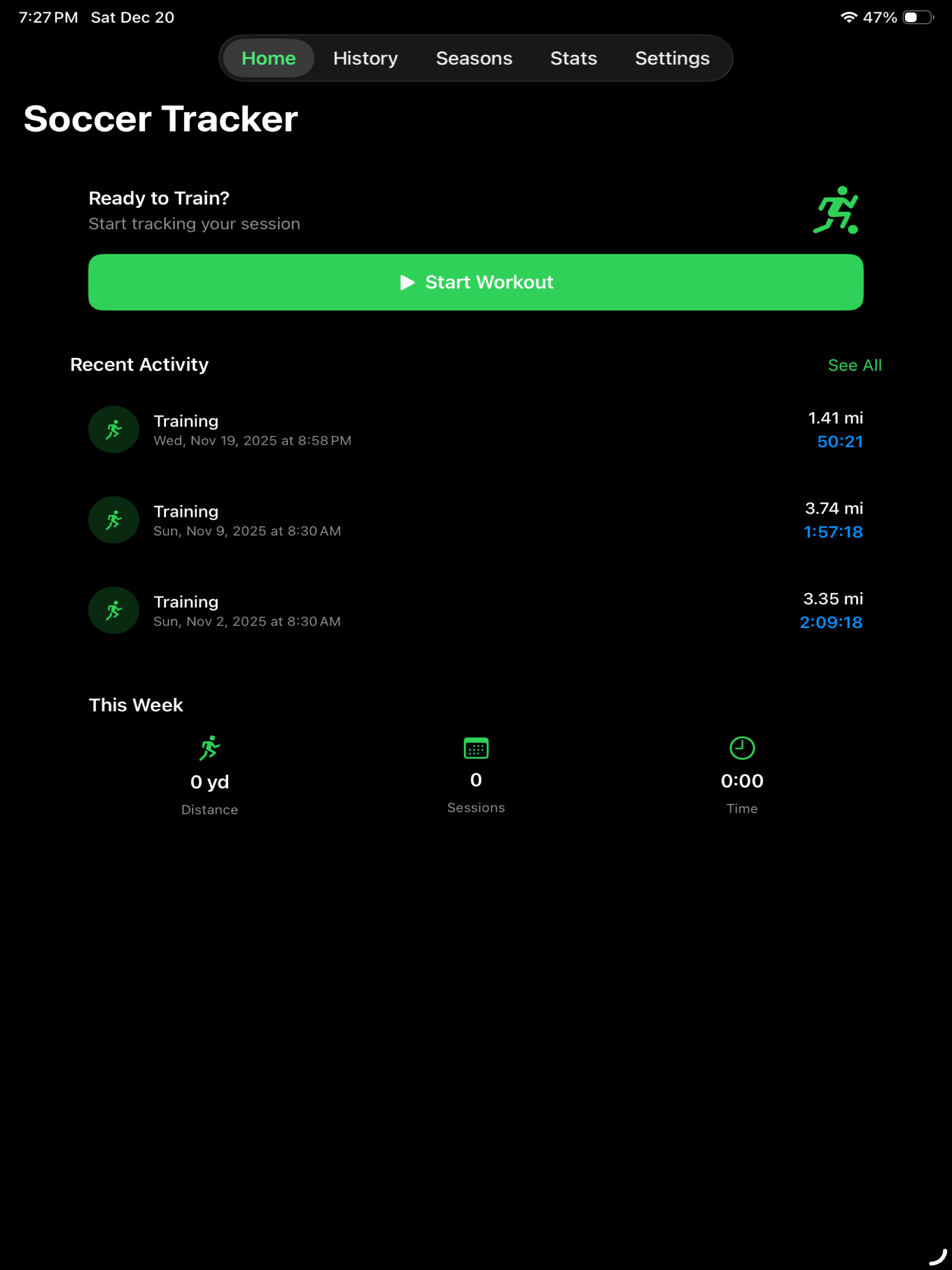 iPad home screen