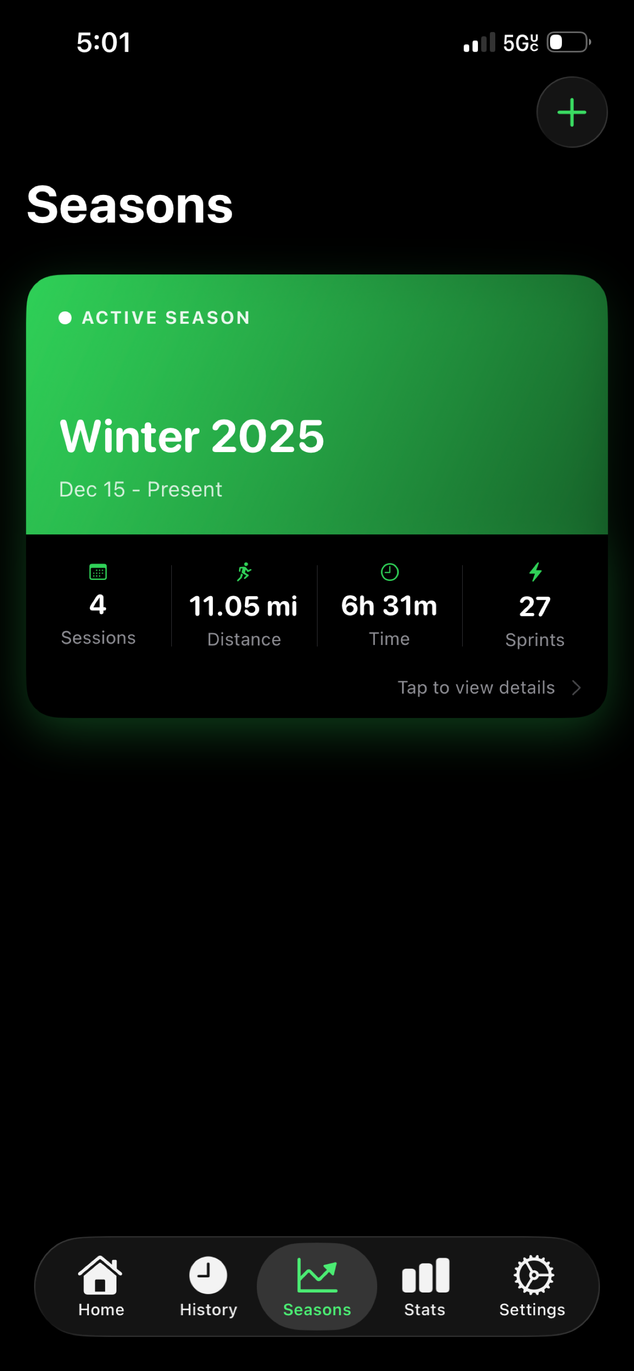 Seasons overview