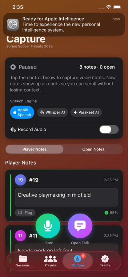 Capture screen